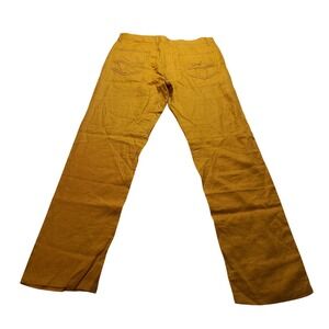 Prestige Original LUX-399 Gold Linen Pants Men's 36x33 Mustard Yellow Trousers